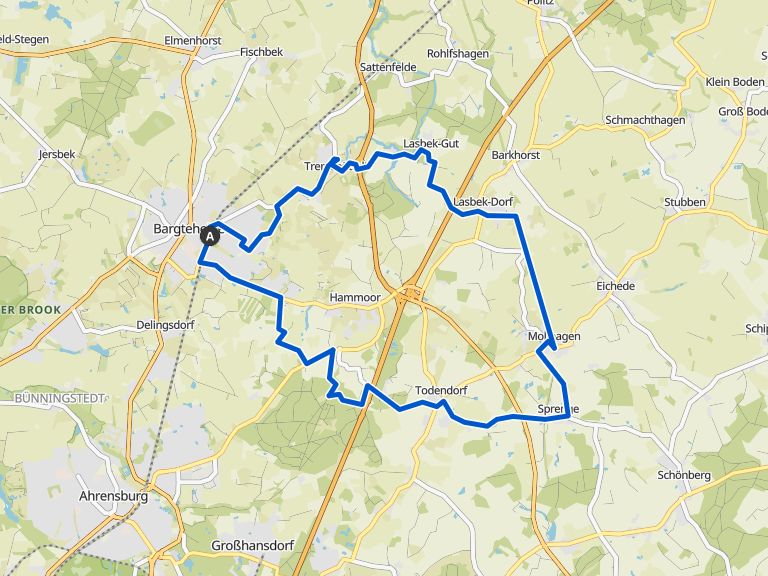 Ruhige schöne Nebenstrecke Teiche in Lasbek Gut Runde von Bargteheide